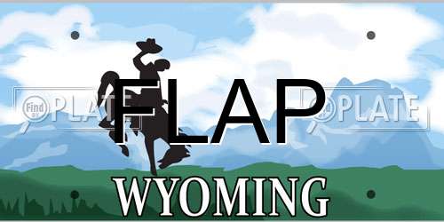 FLAP Wyoming License Plate