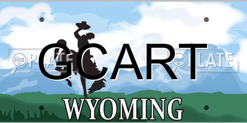 GCART Wyoming License Plate