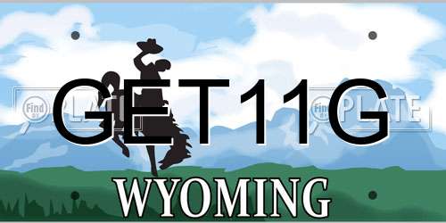 GET11G Wyoming License Plate