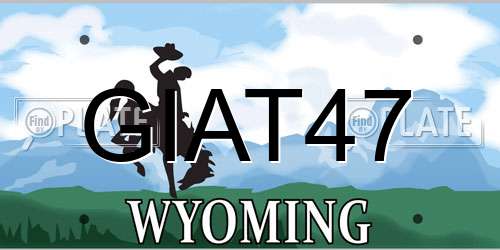 GIAT47 Wyoming License Plate