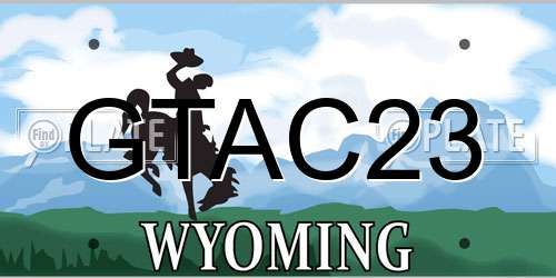 GTAC23 Wyoming License Plate