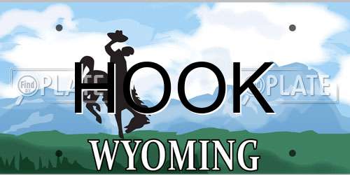 HOOK Wyoming License Plate