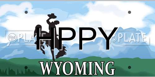 HPPY Wyoming License Plate