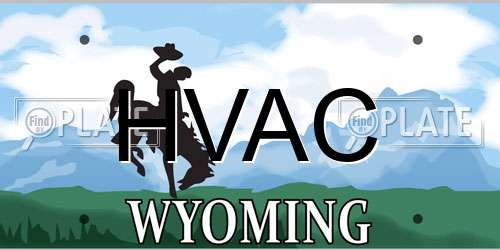 HVAC Wyoming License Plate