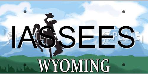 IASSEES Wyoming License Plate