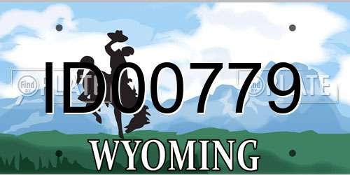 ID00779 Wyoming License Plate