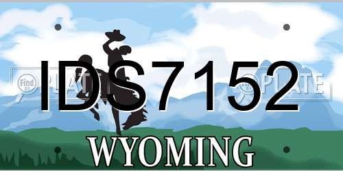 IDS7152 Wyoming License Plate