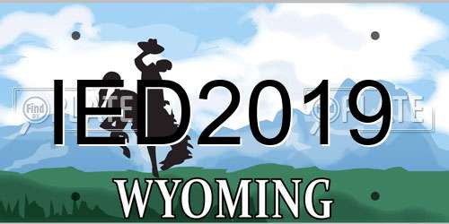 IED2019 Wyoming License Plate