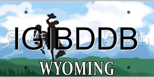 IGIBDDB Wyoming License Plate