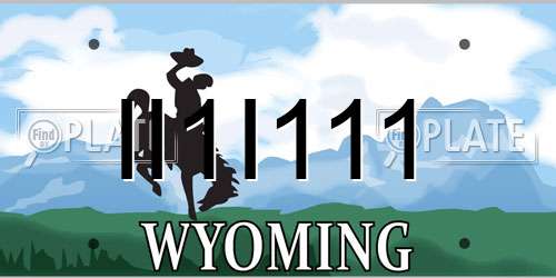 II1I111 Wyoming License Plate