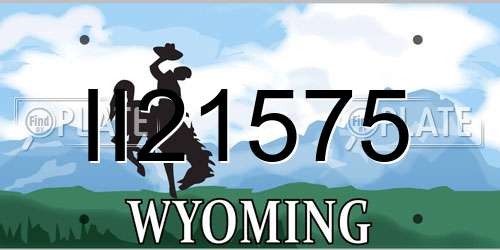 II21575 Wyoming License Plate