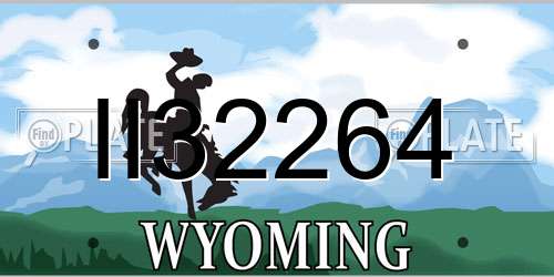 II32264 Wyoming License Plate