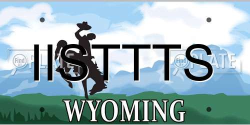 IISTTTS Wyoming License Plate
