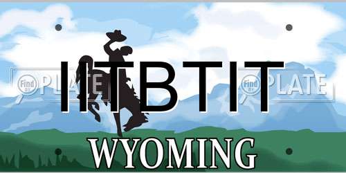IITBTIT Wyoming License Plate