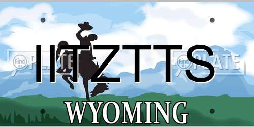 IITZTTS Wyoming License Plate
