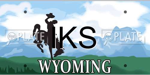 IKS Wyoming License Plate