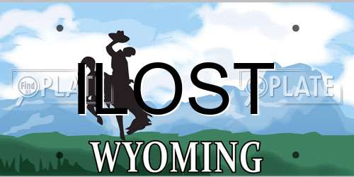 ILOST Wyoming License Plate