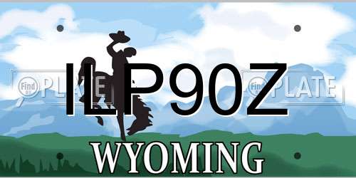 ILP90Z Wyoming License Plate