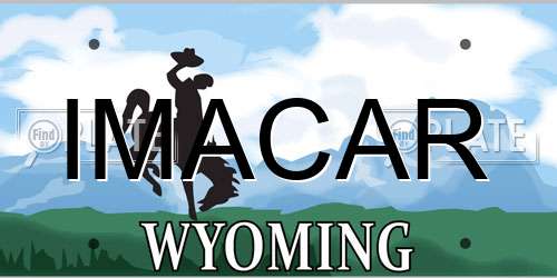 IMACAR Wyoming License Plate