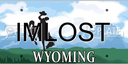 IMLOST Wyoming License Plate