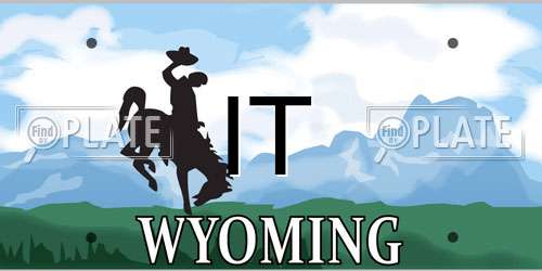 IT Wyoming License Plate