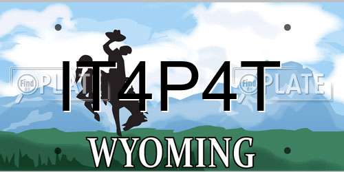 IT4P4T Wyoming License Plate