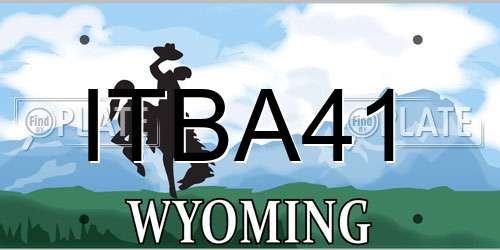 ITBA41 Wyoming License Plate