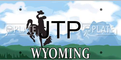 JTP Wyoming License Plate