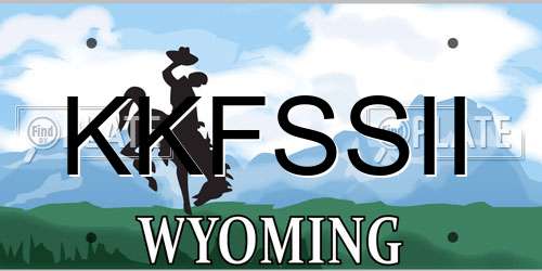 KKFSSII Wyoming License Plate