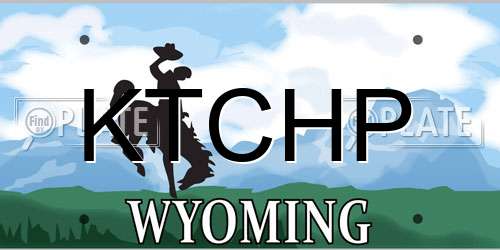 KTCHP Wyoming License Plate