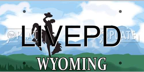 LIVEPD Wyoming License Plate