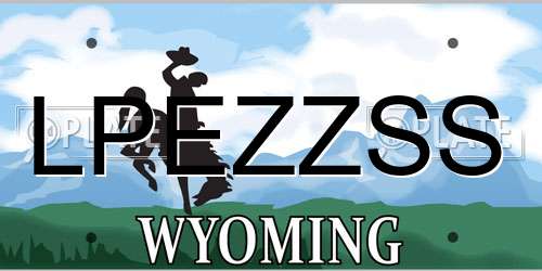 LPEZZSS Wyoming License Plate