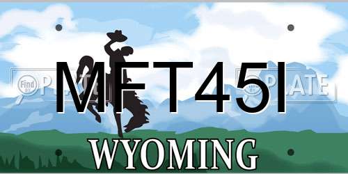 MFT45I Wyoming License Plate