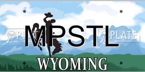 MPSTL Wyoming License Plate