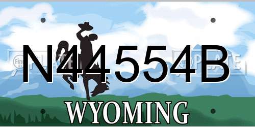 N44554B Wyoming License Plate