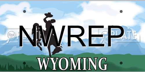 NWREP Wyoming License Plate