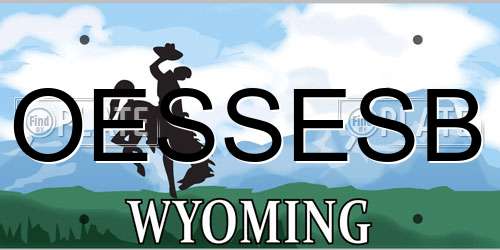 OESSESB Wyoming License Plate