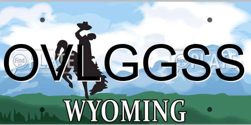 OVLGGSS Wyoming License Plate