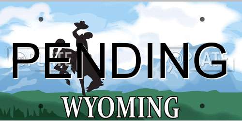 PENDING Wyoming License Plate