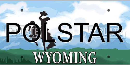 POLSTAR Wyoming License Plate