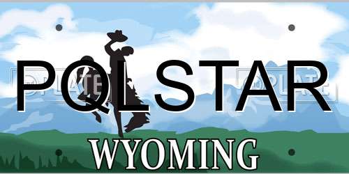 PQLSTAR Wyoming License Plate