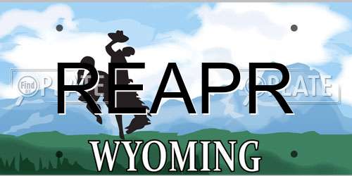 REAPR Wyoming License Plate