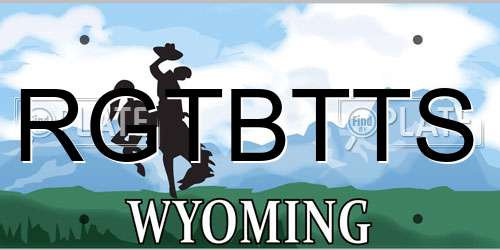 RGTBTTS Wyoming License Plate
