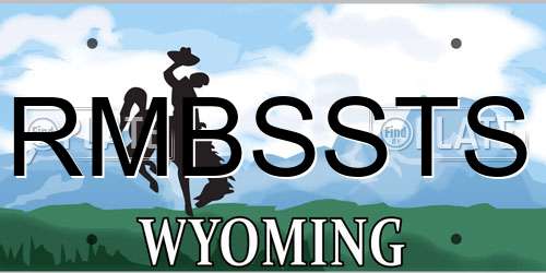 RMBSSTS Wyoming License Plate