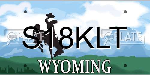 S18KLT Wyoming License Plate
