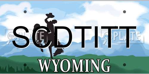 SCDTITT Wyoming License Plate