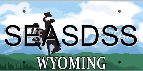 SEASDSS Wyoming License Plate