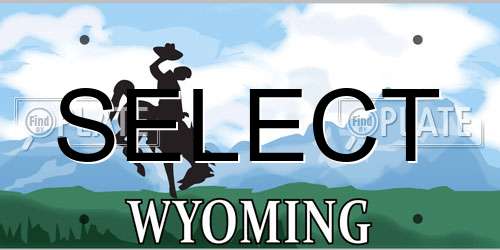 SELECT Wyoming License Plate