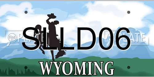 SLLD06 Wyoming License Plate