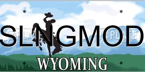 SLNGMOD Wyoming License Plate